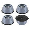 Picture of Dadop 4Pcs Anti Vibration Pads for Washing Machine and Dryer Shock and Noise Cancelling Washing Machine Support Prevent Moving Shaking Walking Universal Size