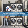 Picture of Dadop 4Pcs Anti Vibration Pads for Washing Machine and Dryer Shock and Noise Cancelling Washing Machine Support Prevent Moving Shaking Walking Universal Size