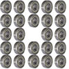 Picture of Tonmp 24 PCS 608-ZZ Ball Bearing - Double Metal Sealed Shielded Miniature Deep Groove Bearings for Furniture Wheel,Skateboards, Inline Skates, Scooters, Roller Blade Skates (8mm x 22mm x 7mm)