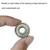 Picture of Tonmp 24 PCS 608-ZZ Ball Bearing - Double Metal Sealed Shielded Miniature Deep Groove Bearings for Furniture Wheel,Skateboards, Inline Skates, Scooters, Roller Blade Skates (8mm x 22mm x 7mm)