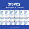 Picture of Compression Springs Assortment Kit, 390 Pcs 24 Different Sizes Stainless Steel Springs, Spring Assortment for Shop and Home Repairs