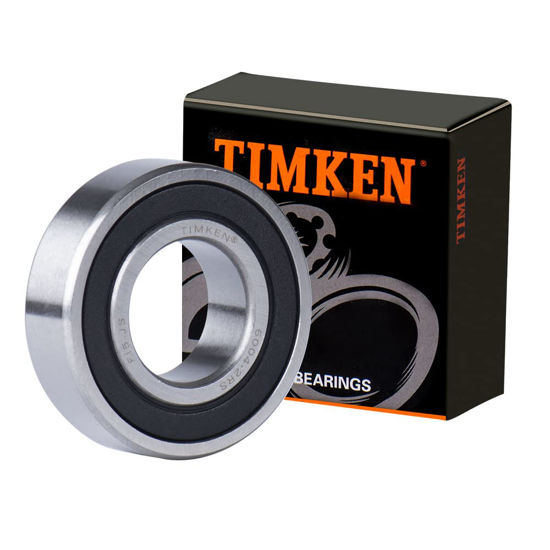 Picture of 2PACK TIMKEN 6004-2RS Double Rubber Seal Bearings 20x42x12mm, Pre-Lubricated and Stable Performance and Cost Effective, Deep Groove Ball Bearings