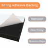 Picture of 8 Pcs Black Adhesive Foam Padding, Closed Cell Foam Sheet 1/2" Thick 4 Inch X 4 Inch, Neoprene Rubber Pad Self Stick Anti-Slip Adhesive Anti Vibration Foam Pad (4inX 4inX 1/2in, 8)