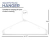 Picture of Utopia Home Plastic Hangers 50 Pack - Clothes Hanger with Hooks - Durable & Space Saving Coat Hanger - Heavy Duty White Hangers - Skirt Hangers