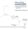 Picture of Utopia Home Plastic Hangers 50 Pack - Clothes Hanger with Hooks - Durable & Space Saving Coat Hanger - Heavy Duty White Hangers - Skirt Hangers