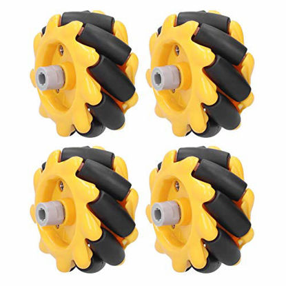 Picture of Mecanum Wheel, 48mm Omni-Directional Wheel Smart Robot Car Accessories DIY Toy Components (2 Pairs)