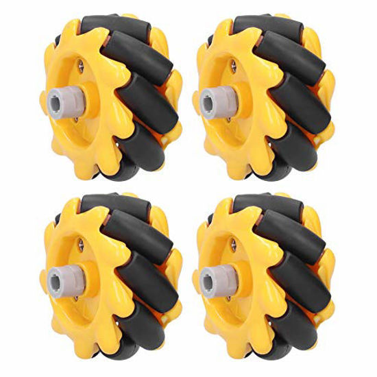 Picture of Mecanum Wheel, 48mm Omni-Directional Wheel Smart Robot Car Accessories DIY Toy Components (2 Pairs)