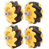 Picture of Mecanum Wheel, 48mm Omni-Directional Wheel Smart Robot Car Accessories DIY Toy Components (2 Pairs)