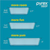 Picture of Pyrex Deep 9x13-Inch Glass Baking Dish with Lid, Deep Casserole Dish, Glass Food Container, Oven, Freezer and Microwave Safe, Clear Container