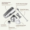 Picture of Cocktail Shaker, KITESSENSU 24oz Drink Shaker with Bartender Strainer, Measuring Jigger, Bar Mixing Spoon, Cocktail Recipe Guide, Professional Drink Mixer Set for Beginners, Silver