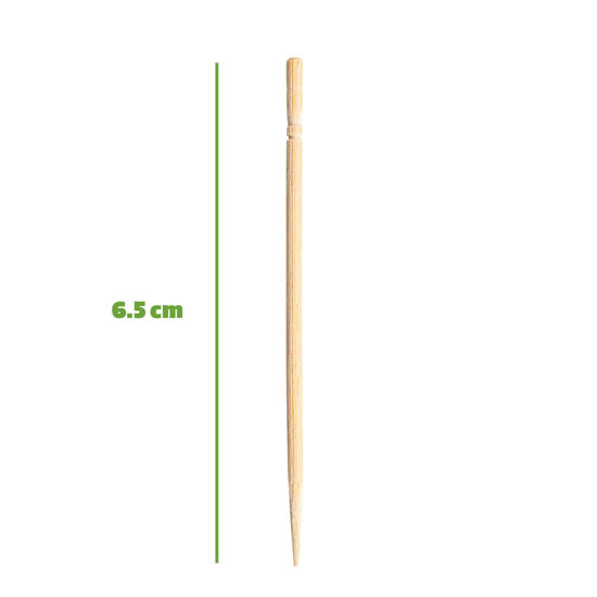 GetUSCart- [1500 Count] Bamboo Wooden Toothpicks Wood Round Single ...