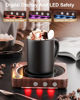 Picture of House Gem Mug Warmer - 36W Coffee Mug Warmer for Desk with Temperature Display, 2-12Hrs Auto Shut Off, Smart Candle Warmer - Ideal Coffee Gifts Accessories Keep Beverages Coffee Warmer (Wood) (Wood)
