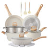 Picture of 16PCS Pots and Pans Set Non Stick Cookware Set Nonstick with Cooking Set (white, 16pieces)
