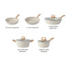 Picture of 16PCS Pots and Pans Set Non Stick Cookware Set Nonstick with Cooking Set (white, 16pieces)