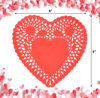 Picture of Gift Boutique 150 Count Heart Doilies 6" Red Pink and White Paper Lace Doilies for Valentine Day Decorations Crafts