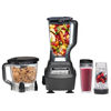 Picture of Ninja BL770 Mega Kitchen System, 1500W, 4 Functions for Smoothies, Processing, Dough, Drinks & More, with 72 Blender Pitcher, 64 Processor Bowl, (2) 16-oz. to-Go, Black, with 2 Nutri Cups + Lids