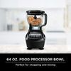 Picture of Ninja BL770 Mega Kitchen System, 1500W, 4 Functions for Smoothies, Processing, Dough, Drinks & More, with 72 Blender Pitcher, 64 Processor Bowl, (2) 16-oz. to-Go, Black, with 2 Nutri Cups + Lids