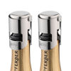 Picture of WOTOR Champagne Stoppers with Stainless Steel Champagne Bottle Stopper with Food Grade Silicone Reusable Champagne Cork, Saver Suitable for Champagne, Cava, Prosecco, Sparkling Wine (Silver, 2pack)