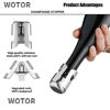 Picture of WOTOR Champagne Stoppers with Stainless Steel Champagne Bottle Stopper with Food Grade Silicone Reusable Champagne Cork, Saver Suitable for Champagne, Cava, Prosecco, Sparkling Wine (Silver, 2pack)