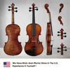 Picture of PHOENIX Violin 4/4 Full Size Set, Fiddle Solid Wood for professional Beginners Adults Kid with Ironwood Octagonal Bow & Rosewood Bow Extra strings & Bridge, 2 Rosins, Tuner, Mute, Case (Natural, Full)