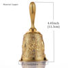 Picture of Homelavie Super Loud Solid Brass Gold Hand Call Bell for Ringing at Wedding, Hand Bells for Seniors Bedside, Teacher Classroom Bell, Dinner Bell, Tibetan Bells, Meditation Bell, Gift for Bedridden Mom