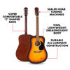 Picture of Fender FA-25 Dreadnought Acoustic Guitar, Beginner Guitar, with 2-Year Warranty, Includes Free Lessons, Sunburst