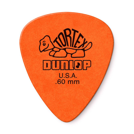 Picture of Dunlop Tortex Standard .60mm Orange Guitar Pick, 12 Pack