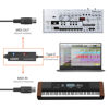 Picture of LEKATO MIDI Cable, MIDI to USB C, Type-C MIDI Interface with Input & Output Connecting Keyboard/Synthesizer for Editing Recording Professional Cord Windows/Mac Studio -6.5Ft, Black