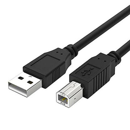 Picture of MIDI Controller USB Cable USB B MIDI Cable Cord Compatible for Akai Professional MPK Mini MKII MK3,APC Key 25,APC Mini,APC40MKII, MPD218,MPK225,MPK249,MPK261,MPC X One,LPK25,MPX8,MPK Mini Play 10 Feet