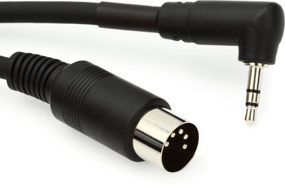 Picture of Boss BMIDI-5-35 Type A 3.5mm TRS to Male 5-pin DIN MIDI Cable - 5 foot