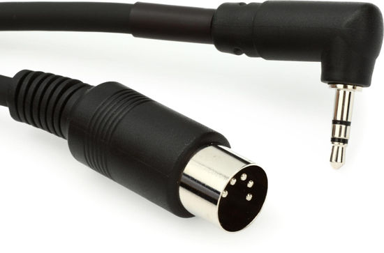 Picture of Boss BMIDI-5-35 Type A 3.5mm TRS to Male 5-pin DIN MIDI Cable - 5 foot