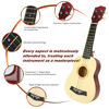 Picture of MelWinForee Soprano Ukulele 21 - Beginner Kit for Kids, Complete with Gig Bag, Strap, Tuner, Strings, Picks, Cloth - Ideal for Concerts, Left-Handed Friendly - Perfect Beginner Ukulele