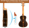 Picture of Hricane Concert Ukulele Ziricote 23 Inch Professional Hawaiian Ukuleles for Beginners with Gig Bag Strap Strings Sets