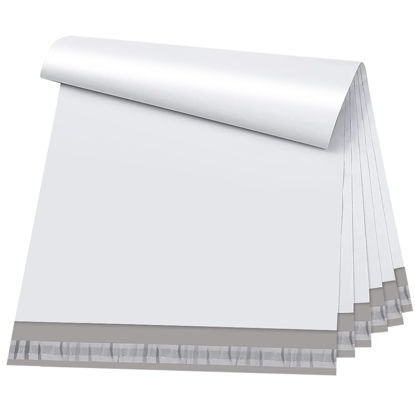Picture of Metronic Poly Mailers 19x24 Inch 50 Pcs | Large Shipping Bags for Clothing, Small Business | Strong Thick Mailing Bags with Self Adhesive | Waterproof and Tear-Proof Large Package Bags in White