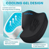 Picture of CushZone Office Chair Seat Cushion, Cooling Gel Enhanced Memory Foam Chair Cushions for Long Sitting - Back, Sciatica, Coccyx, Tailbone Pain Relief Pillow - for Office Chair, Gaming Chair, Car Seat