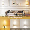 Picture of SUNMORY Floor Lamps for Living Room/Bedroom/Office, Standing Lamp with LED Bulb, 3 Color Temperature Tall Lamp, Suitable for Modern/Boho/Farmhouse and Other Home Decor Styles, Black Floor Lamp