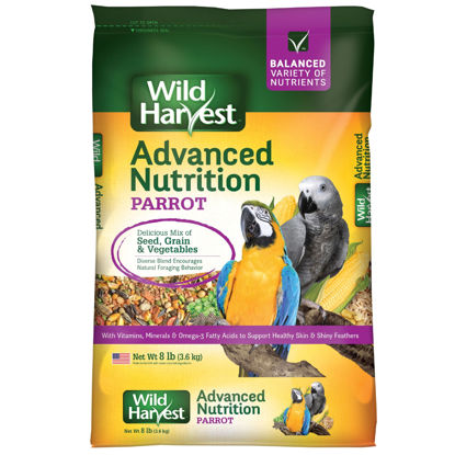 Picture of Wild Harvest Advanced Nutrition Parrot 8 Pounds, Seed, Grain And Vegetable Mix