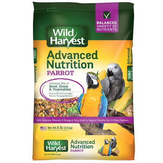 Picture of Wild Harvest Advanced Nutrition Parrot 8 Pounds, Seed, Grain And Vegetable Mix