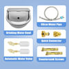 Picture of Automatic Animal Drinking Water Bowl with Float Valve, 304 Stainless Steel Kit Includes Bowl, Pipe, 2 Valves, Quick Connector Adapter and Countersunk Bolts. (Auto-Filling)
