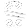 Picture of Fri4Free 2PCS Long Aquarium Tweezers - 10.6" Straight and Curved Tweezers, Stainless Steel Reptile Feeding tongs, Terrarium Aquascape Tools Feeder for Lizards, Bearded Dragon Snake Tank Accessories