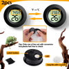 Picture of Reptile Tank Accessories, 2 PCS Reptile Thermometer and Humidity Gauge for Bearded Dragon, Jumping Spider, Leopard Gecko, Hermit Crab, Gecko, Ball Python, Lizard
