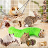 Picture of VESPRO Hamster Toys Set, Guinea Pig Toys Small Animal Chewing Toy and Rat Cage Accessories, Chinchillas, Gerbils, Rats, Rabbit Rodents Teeth Care, Apple Wood Timothy Hay Mouse Toy Swing Seesaw Bridge
