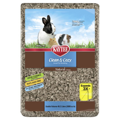 Picture of Kaytee Clean & Cozy Natural Paper Bedding, Made for Small Animals, 49.2 Liters