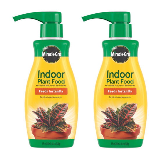 Picture of Miracle-Gro Indoor Plant Food, Liquid Plant Food for Houseplants, Snake Plants, Peace Lilies, Flowers, Vegetables, Herbs and More, 8 oz., 2-Pack