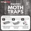 Picture of 8 Pack Pantry Moth Traps- Safe and Effective for Food and Cupboard- Glue Traps with Pheromones for Pantry Moths