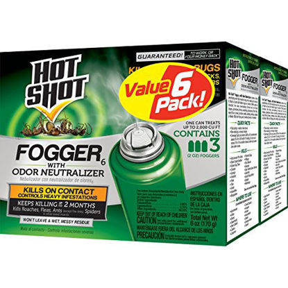 Picture of Hot Shot Fogger With Odor Neutralizer, Kills Roaches, Ants, Spiders & Fleas, 3 Count, 2 Ounce Pack of 2