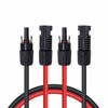 Picture of Renogy 20FT 10AWG Solar Panel Extension Cable with Male and Female Connectors, 20Ft. 10AWG, 1 Pair (Red and Black)
