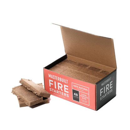 Picture of Masterbuilt® Pure-Parrafin All-Natural Odorless Wax Fire Starters for Charcoal Grilling, Made for Gravity Series but Compatible with All Charcoal Grills & Fireplaces, 48-Count, Model MB20091521