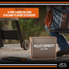 Picture of Traeger Grills BAC637 Stay Dry Pellet Storage Bin with Locking Lid, 22lb Capacity Wood Pellet Container with Flavor Stickers, Stackable Design, Airtight Storage for Grill Pellets