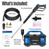 Picture of Westinghouse ePX3100v Electric Pressure Washer, 2100 Max PSI 1.76 Max GPM, Built-in Carry Handle, Detachable Foam Cannon, Pro-Style Steel Wand, 4-Nozzle Set, for Cars/Fences/Driveways/Home/Patios